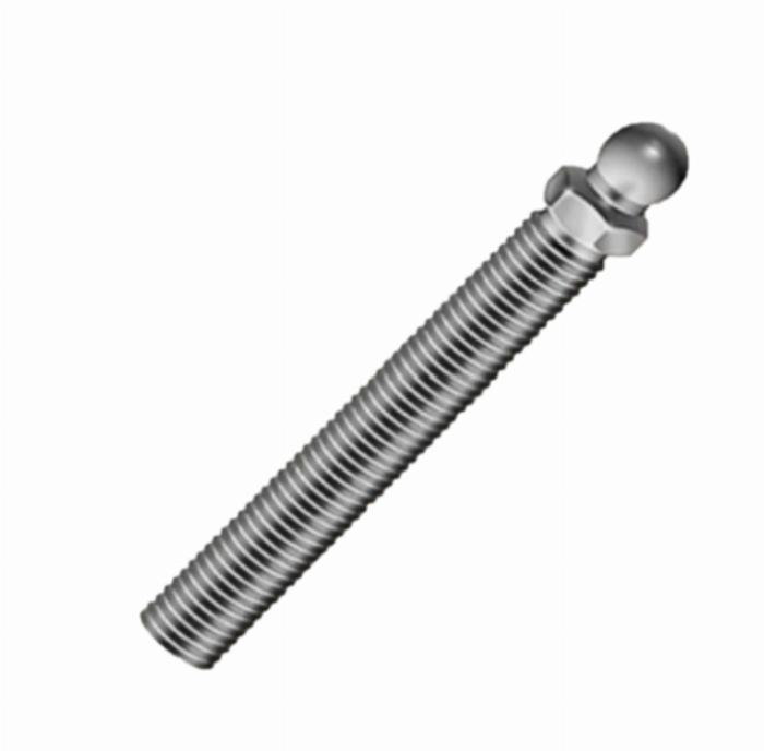 Tige filetée M5x60 pour pieds pivotants, acier, série 10