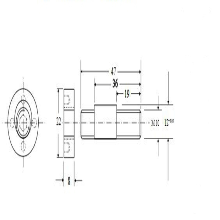 Boulon de fixation excentrique pour LFR 14