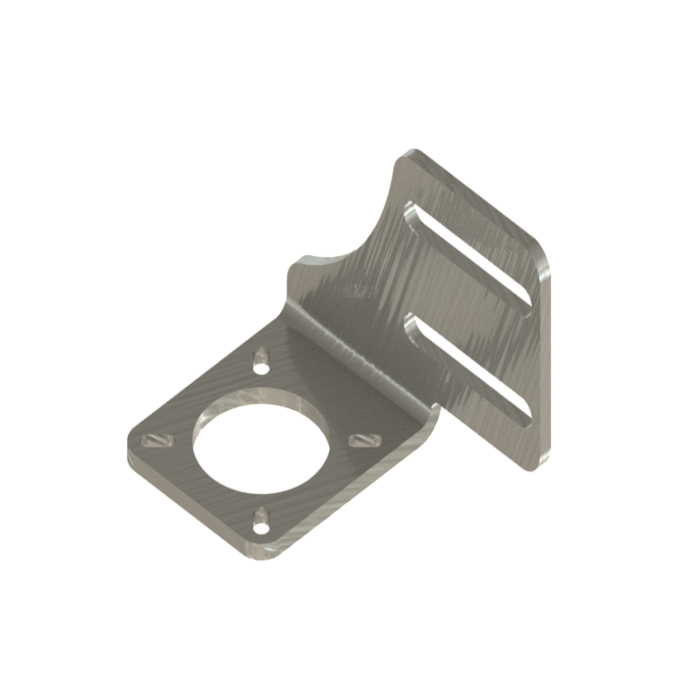 Support moteur aluminium lasuré Nema 17 t=3mm