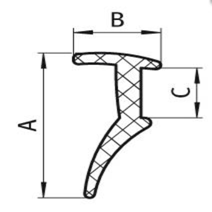 Joint 4,7mm en TPE noir (1 mètre)