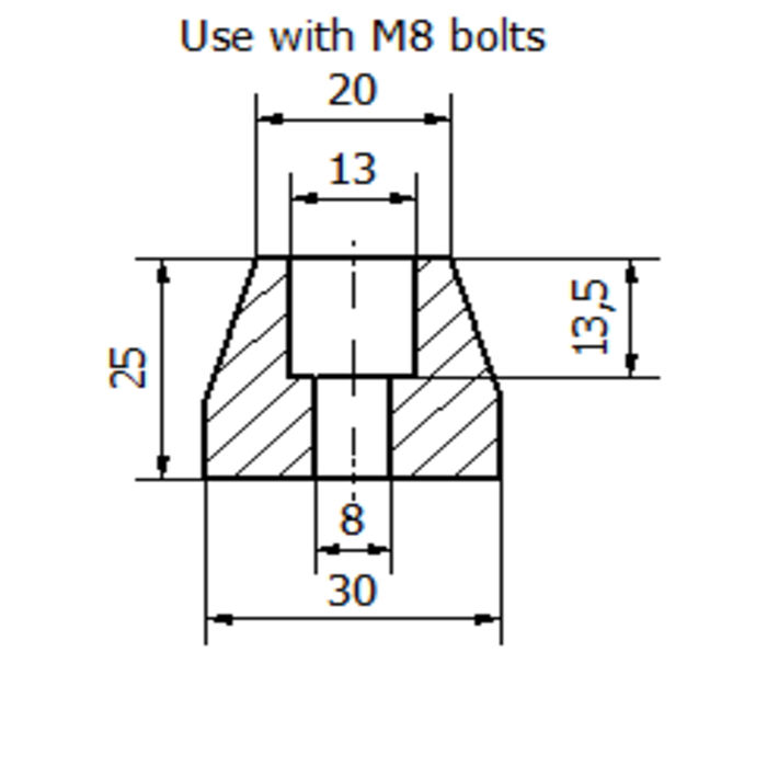 Silentbloc 30x20x25