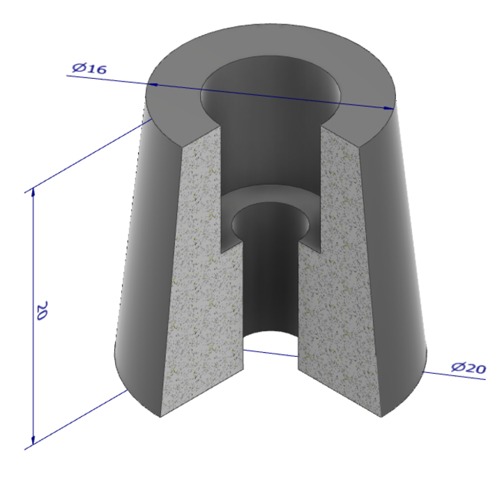 Silentbloc 20X16X20